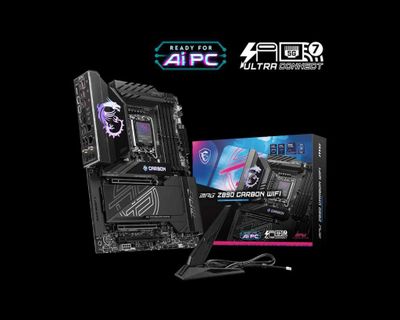Новая материнская плата MSI Z890 CARBON WIFI. Сокет LGA 1851.