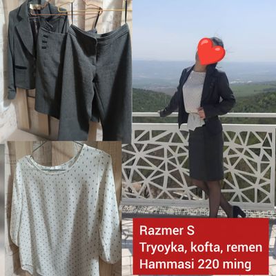 troyka, kofta, remen, kostyum shim razmer s
