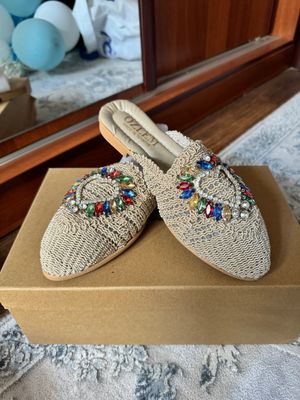 Летняя сеточная тапочка