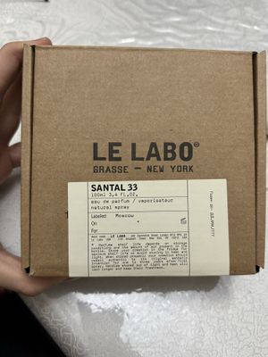 Le Labo Santal 33 100 мл Eau de Parfum (натуральный спрей) unisex