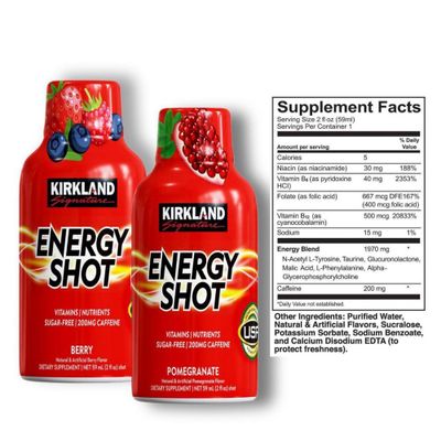 Энергетик с витаминами 59мл Kirkland из Америки
