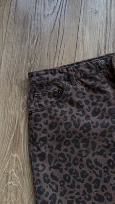 #remake Юбка Stradivarius UK12 принт леопард