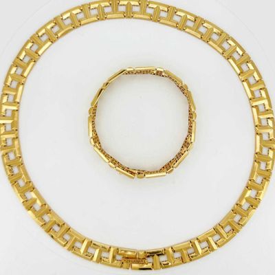 Золотой комплект в стиле Tiffany