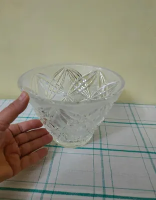 Ваза, фруктовница хрустальная. 2 шт.