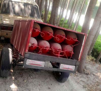 Gaz tachka temir balonli issiqhona va nonvoyhonalar uchuny