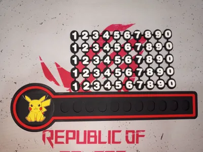 Mashinalar uchun telefon raqam qistirgich