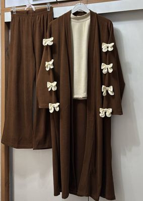 AUTUMN COLLECTION — милый тёплый комплект: кардиган + кюлоты + база-американка