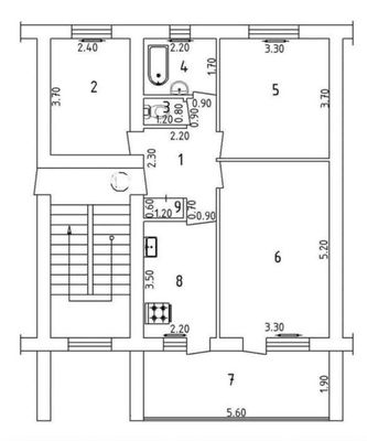 3-х комнатная квартира метро Минор (77 сер. без рем.) ID: 2021