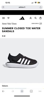 Детские летние сандалии Adidas с закрытым носом, оригинал