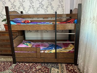 Детский кровать 2-х этажный болалар кровати 2 каватли