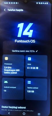 Sotiladi срочно vivo y27s b.u karopka dakumen bor