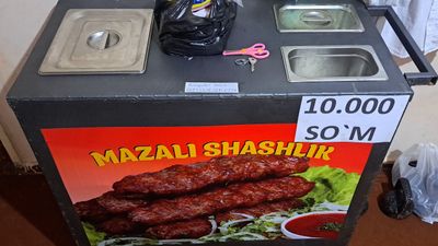 shashlik sotadigan arava