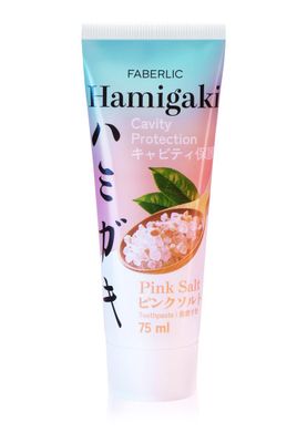 Зубная паста «Защита от кариеса» с розовой солью Hamigaki