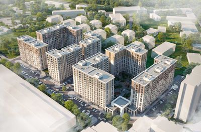 ЖК NRG JOMIY 1-К комнатная 43.34 м² на Улице Уста Ширин