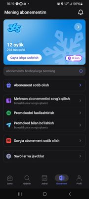 1fit abanament sotiladi 294 kun qogan