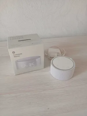 Станция Яндекс мини 2, с часами