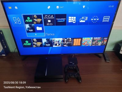 Ps4 прошитый с готовыми играми +3 месяц гарантия