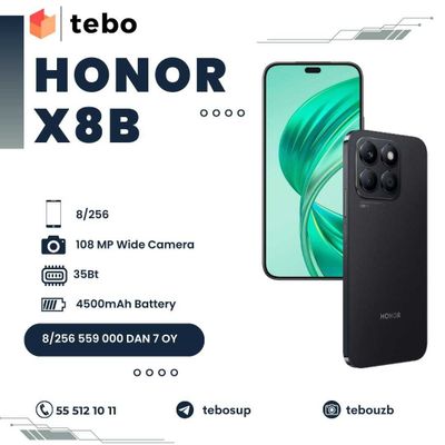 Honor X8B telefonlari Muddatli to'lovga