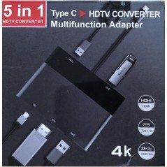 Type c to hdmi, vgausb, ,aux ,pd, macbook , samsung S серии и т.д