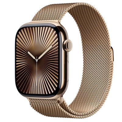 Apple watch 10 46mm gold milanes