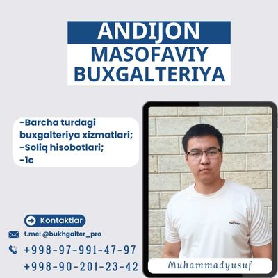 Andijon buxgalteriya xizmatlari masofaviy bugalteriya firma hisobotlar