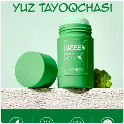 Yuz uchun tayoqcha niqobi Green Mask qora nuqta