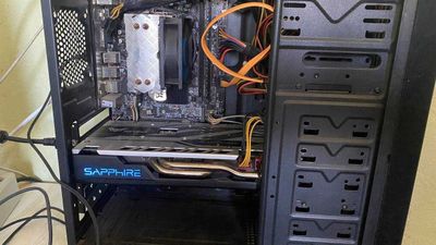 Бюджетный игровой пк кейс H310 I3 9100F RX 570 4Gb NITRO 16GB SSD