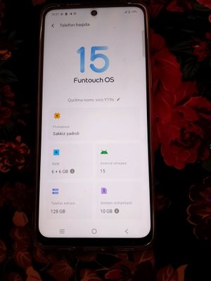 Vivo y19s 6+6 128gb 1 hafta tutilgan