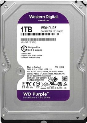 Western Digital HDD 1TB Purple.