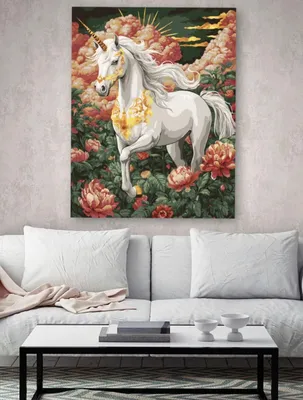 Картина по номерам "Единорог".