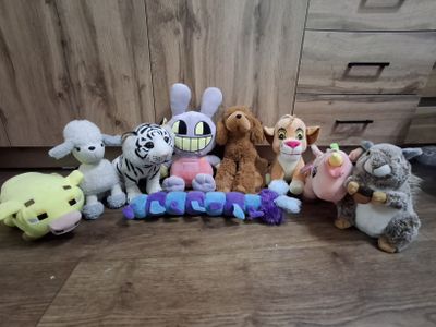 Игрушки мягкие, куклы, карета