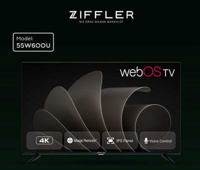 Телевизор ZIFFLER 75\65\55\50\Smart Android Tv управление