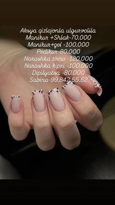 Маникур педикур нарашка тирно нарашка кипри дипилятса хизматлари