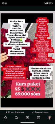 Onlayn daromad qilishni oʻrgataman