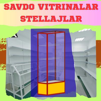 Oynaly vitrina, Акция, прилавки, savdo vitrinalar stellajlar