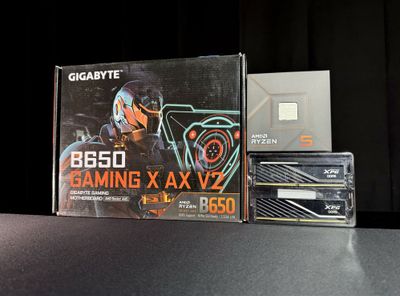 Комплект XPG 32GB + Ryzen 5 7600x + Gigabyte B650 Gaming X AX V2 WiFi