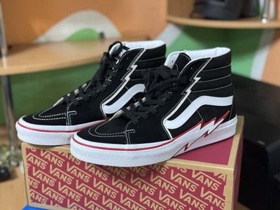 Оригинальные кроссовки Vans Sk8-Hi 'Bolt - Black Racing Red' (10.5 US)