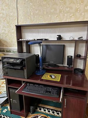 kompyuter va printer +podstavkasi bilan
