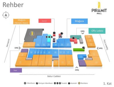 Коммерческое помещение В ЖК Piramit Mall 2-этажное.