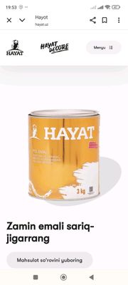 Hayat kraska palovoy yangi
