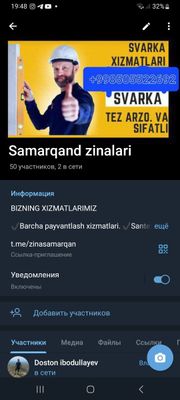 Professional Svarka xizmatlari