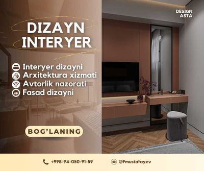 Arxitektura | Interyer | Eksteryer dizayn xizmati