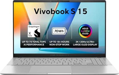 Asus Vivobook S15 OLED S5507QA Snapdragon X Elite X1E/3K OLED 120Hz