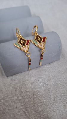 Серги из Японская бисера