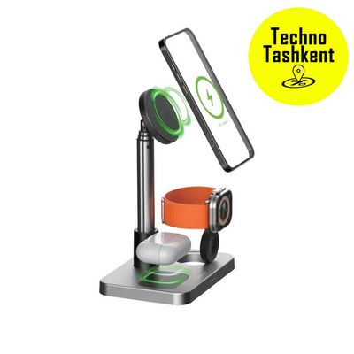 Беспроводная зарядная станция Green Lion 3 в 1, 15 Вт