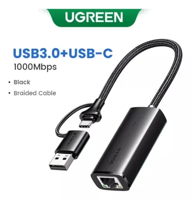 UGREEN Ethernet Adapter RJ45 Сетевой адаптер