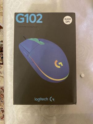 Проводная, игровая мышь Logitech g102, мышка