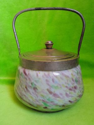 Сахарница стекло/ мельхиор, царизм, до 1917 г