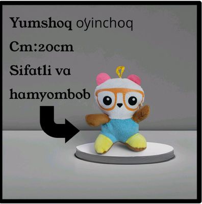 Yumshoq oʻyinchoq sifatli,momiq va hamyombob