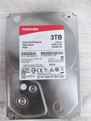 Toshiba 3TB HDD 100%